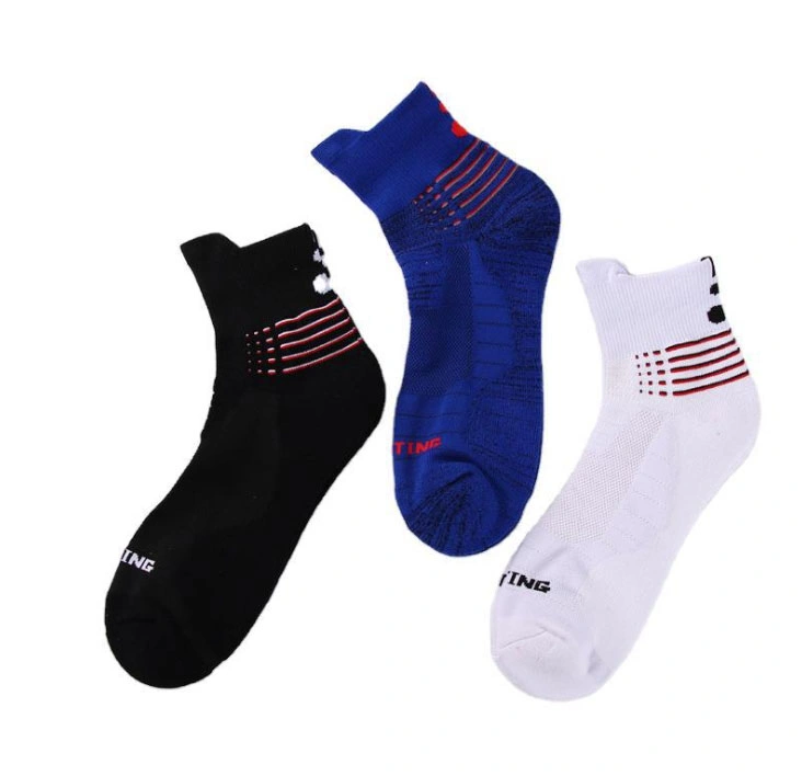 OEM Design Elite Basketball Soccer Socks Factory Custom Terry Pile Looped Sole Cotton Men Running Athletic Sports Socks