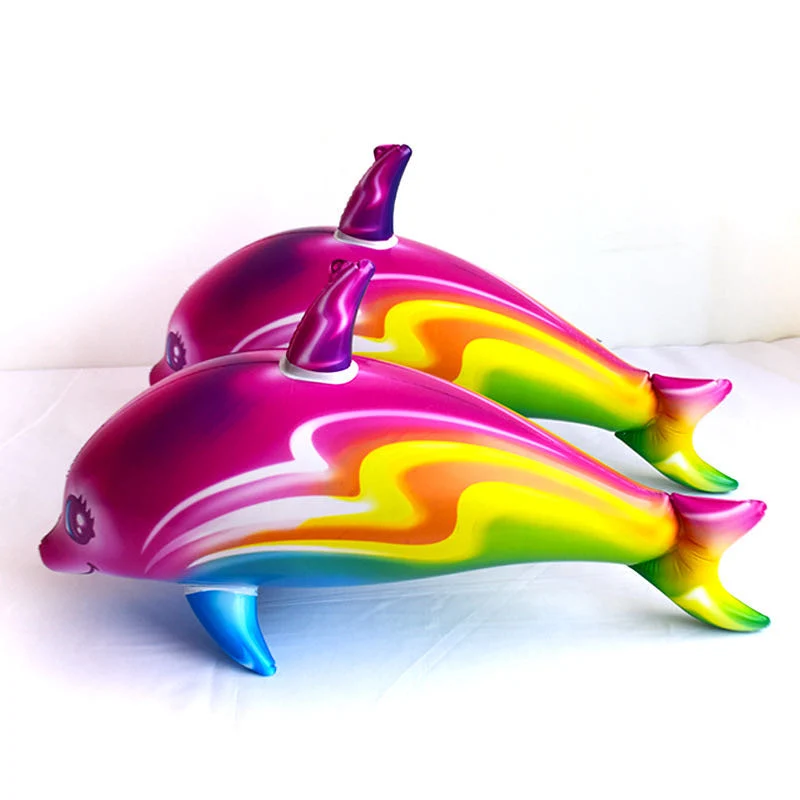 Children's Inflatable Toy Dolphin Fish PVC Inflatable Color Dolphin Fish Colorful Fish Toy