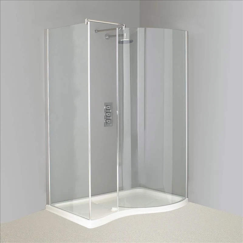 Tempered Shower Screen Flat or Curved Glass