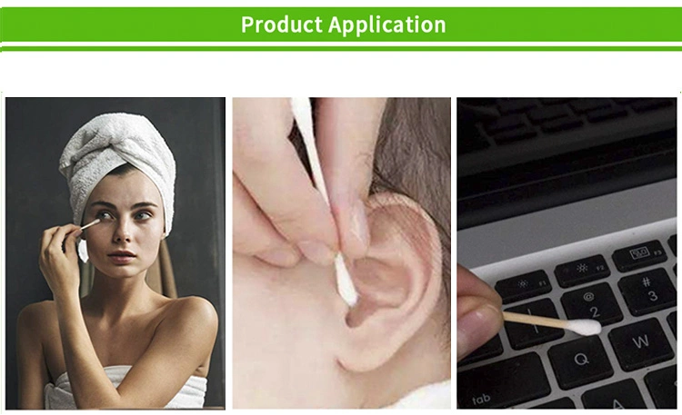 Premium Compostable Wooden Ear Sticks Swabs