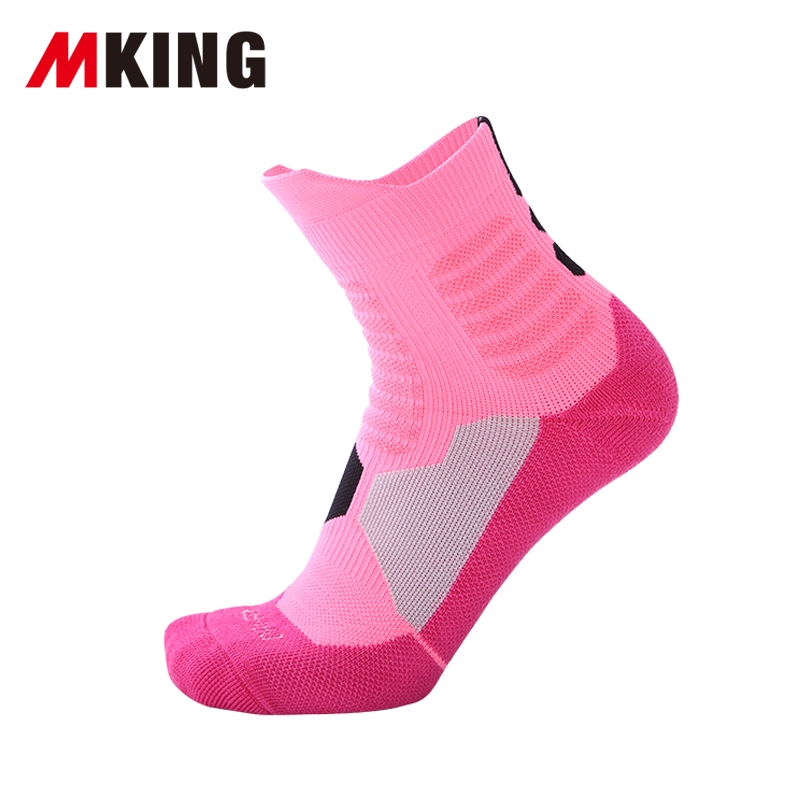 Wholesale Breathable Antislip Men Sports Socks MID Crew Outdoor Compression Running Socks