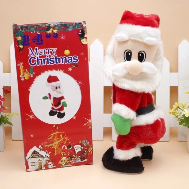 Dynamic Twist Hip Singing Santa Claus Christmas Decorations Children Toys Wholesale Creative Toys for Christmas