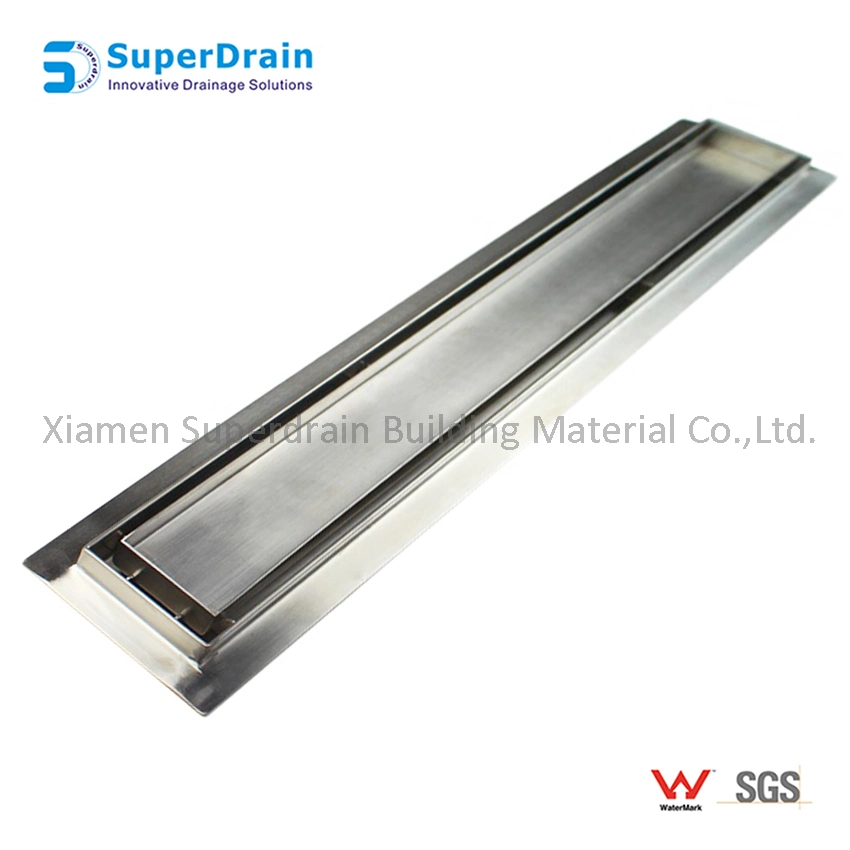 Commercial Hotel Use Anti-Seeper Stainless Steel Floor Concealed Linear Shower Drain
