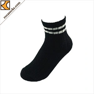 165085sk-Funky Glitter Metallic Yarn Stripe Socks