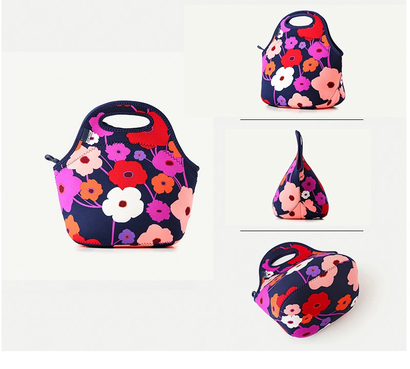 Customized Insulated Neoprene Picnic Girls Lunch Bag