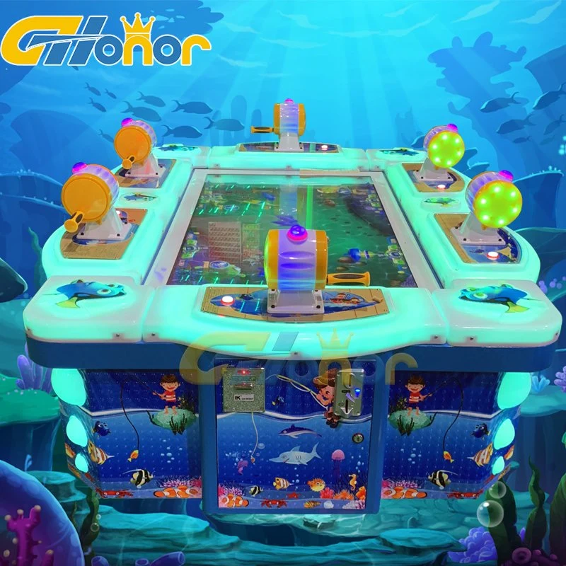 Indoor Playground Arcade Hunting Fish Game Coin Operated Simulator Video Catch Fish Fishing Table Game Arcade Redemption Games Machine for Kids
