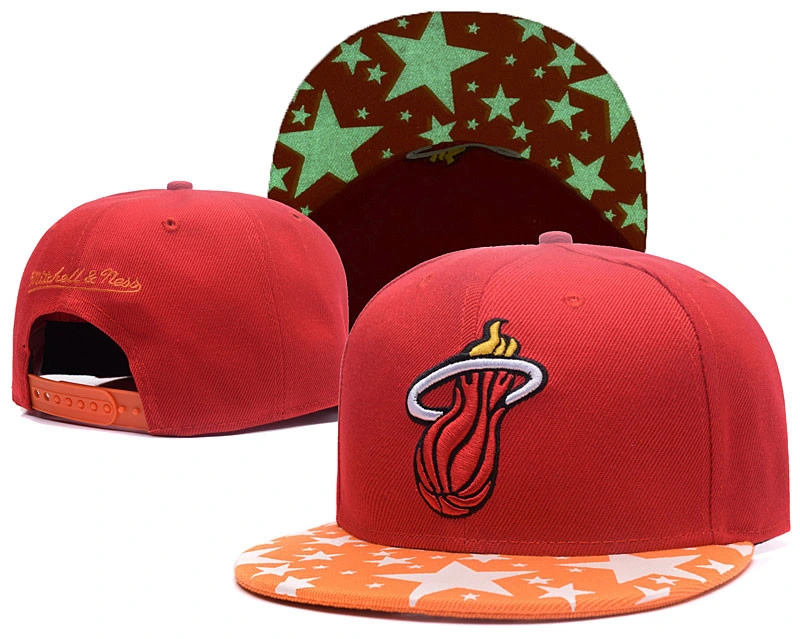 Miami Heat Jersey Custom Cotton Twill Sport Cap Baseball Fashion Hat Cap with Embroidery Logo