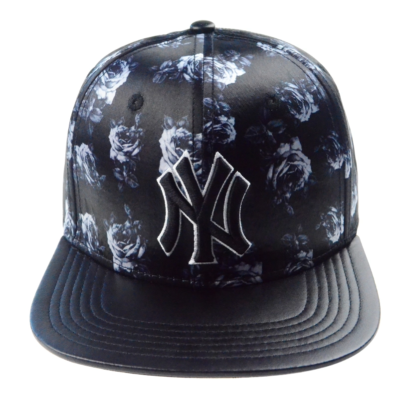 Custom Cap Flat Hat for Kids Fashion Embroidery Leather Cap Printing Snapback Hip Hop Hat