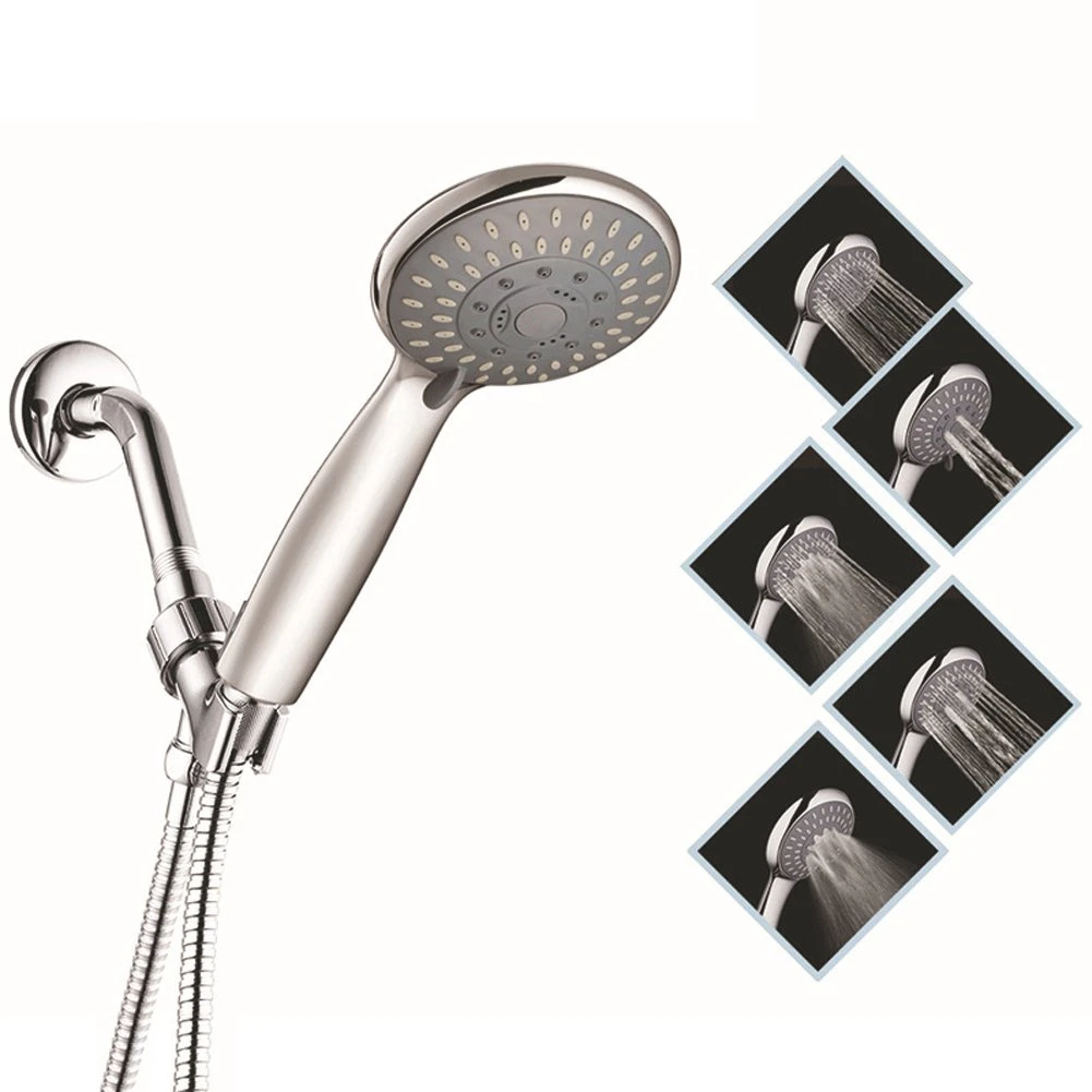 Custom Chromed Plastic Spray Massage Multi Functional Bathroom Shower Head