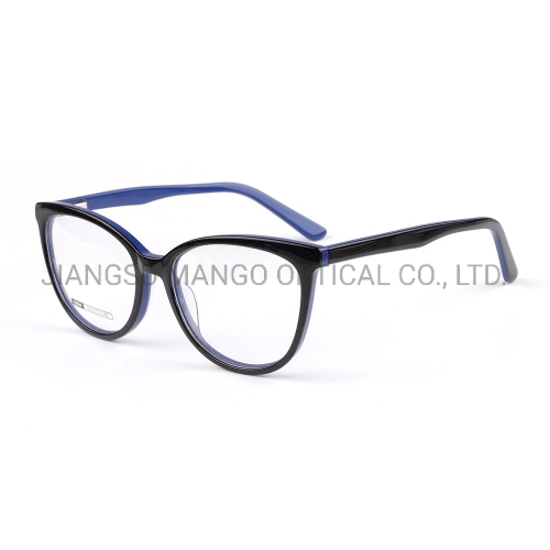 Wholesale Cat Eyeglasses Stock Lady Eyewear Frame Acetate Optical Frame