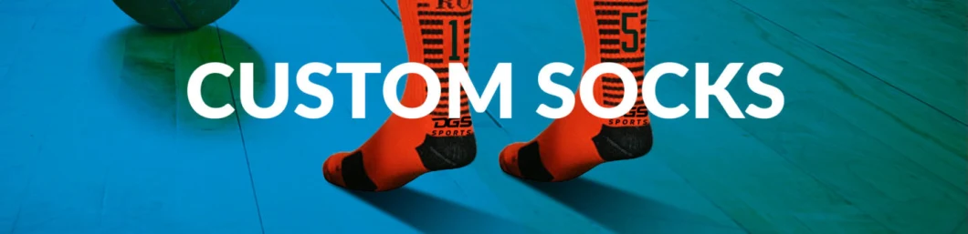 OEM Custom Design Your Logo Personalized Basketball Socks Sox Crew Sport Socks