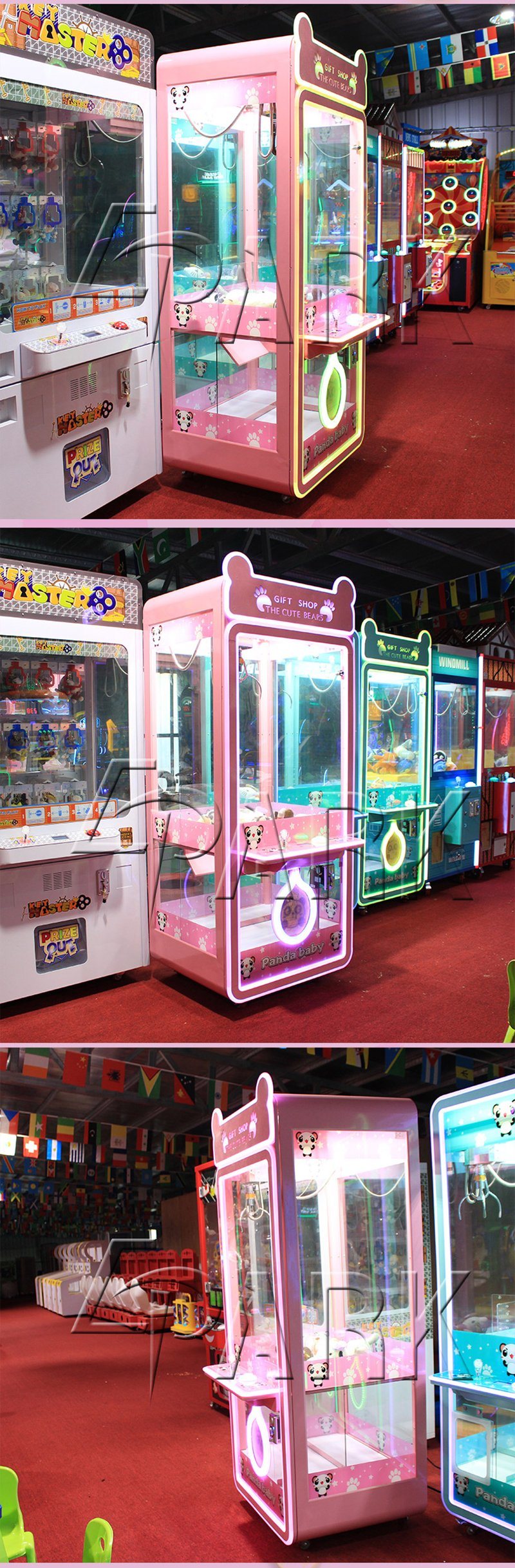 Indoor Shopping Center Amusement Gift Claw Machine Toy House Claw Machine for India Price