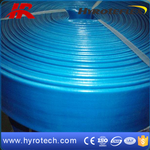 Blue PVC Layflat Hose From Factory