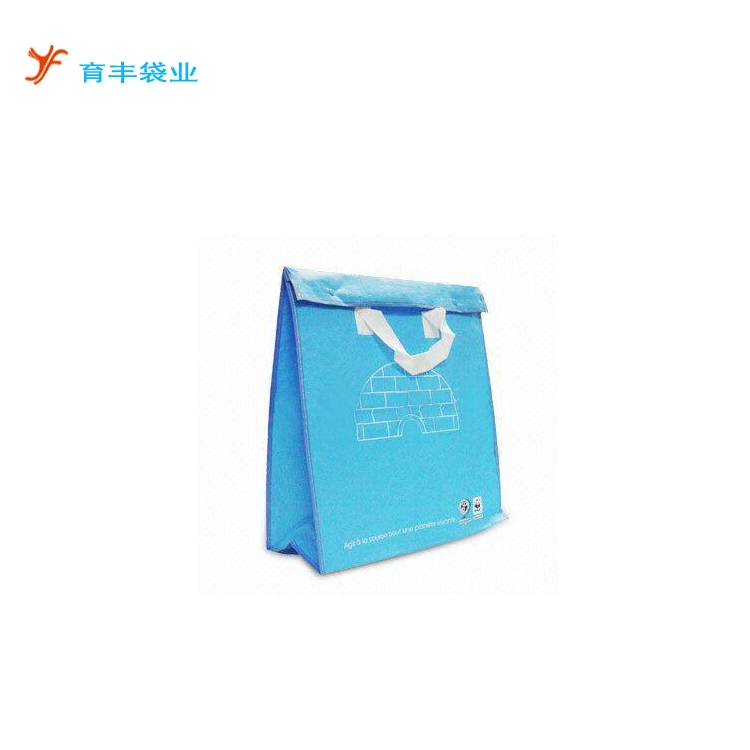 with Zipper Insulated Waterproof Nonwoven Tote Lunch Bag