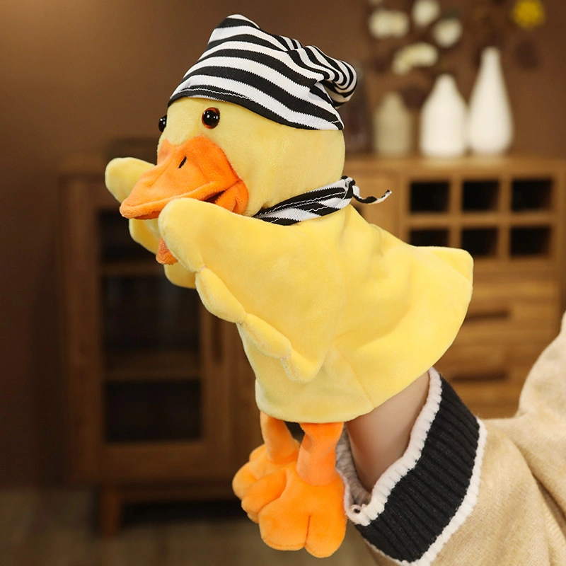 New Gloves Cartoon Animal Duck Parrot Hand Puppet Creative Children Education Interactive Toy