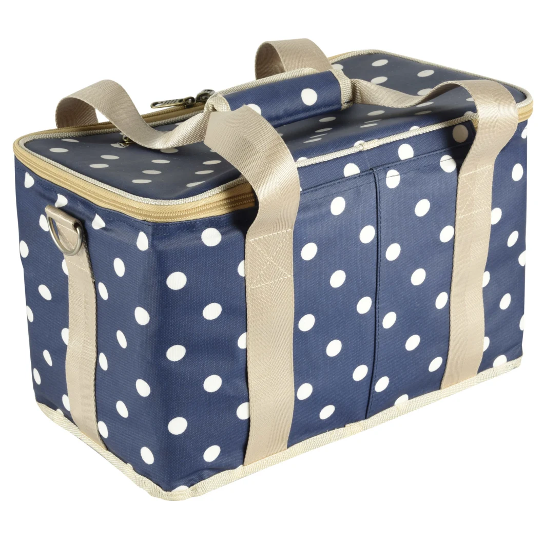 New Waxed Canvas Reusable Insulated Cooler Lunch Bag Wholesale