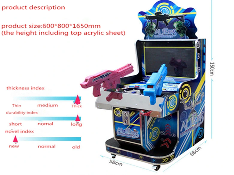 New Design 2 Player Gun Shooter Arcade Fighting Game Machine