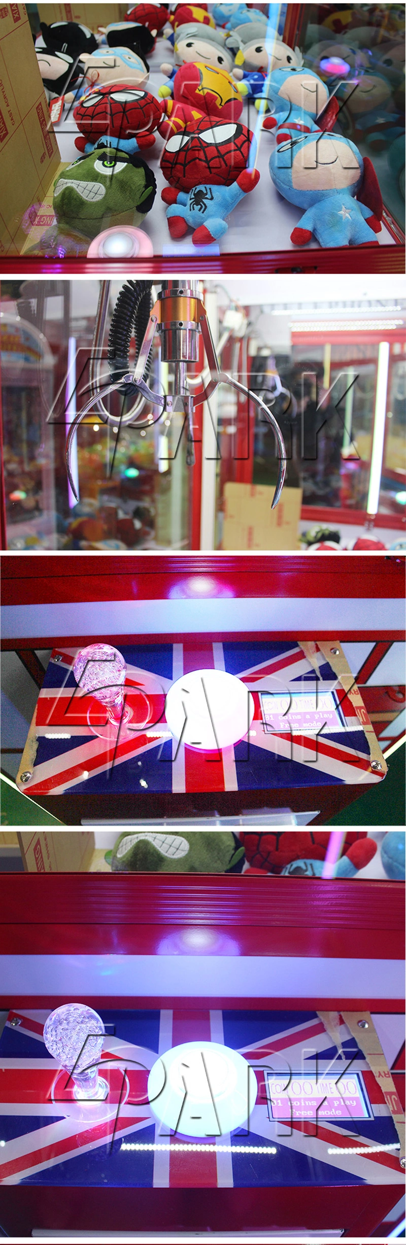 Big British Style Toy Claw Machine Vending Game Machines