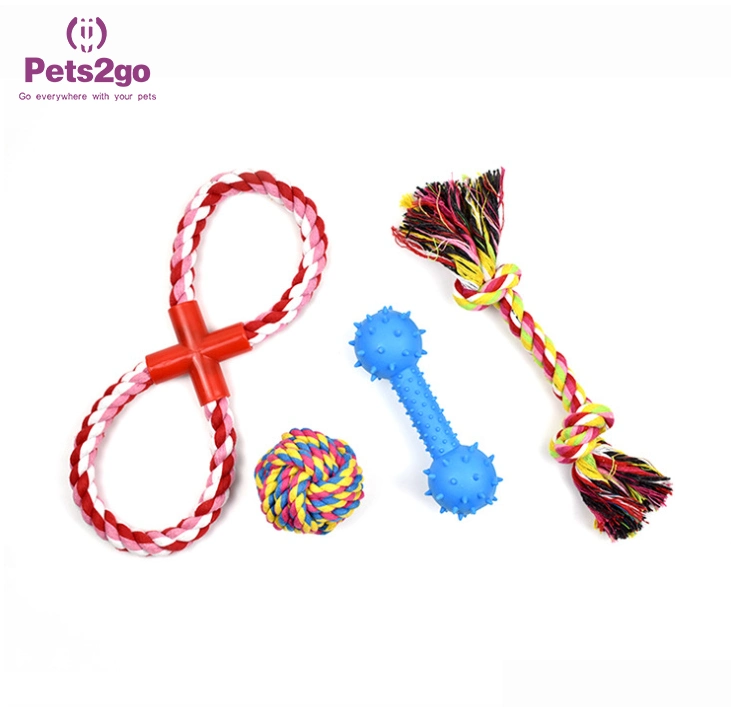 Pet Set Handmade Dog Molar Chew Cotton Rope Toy