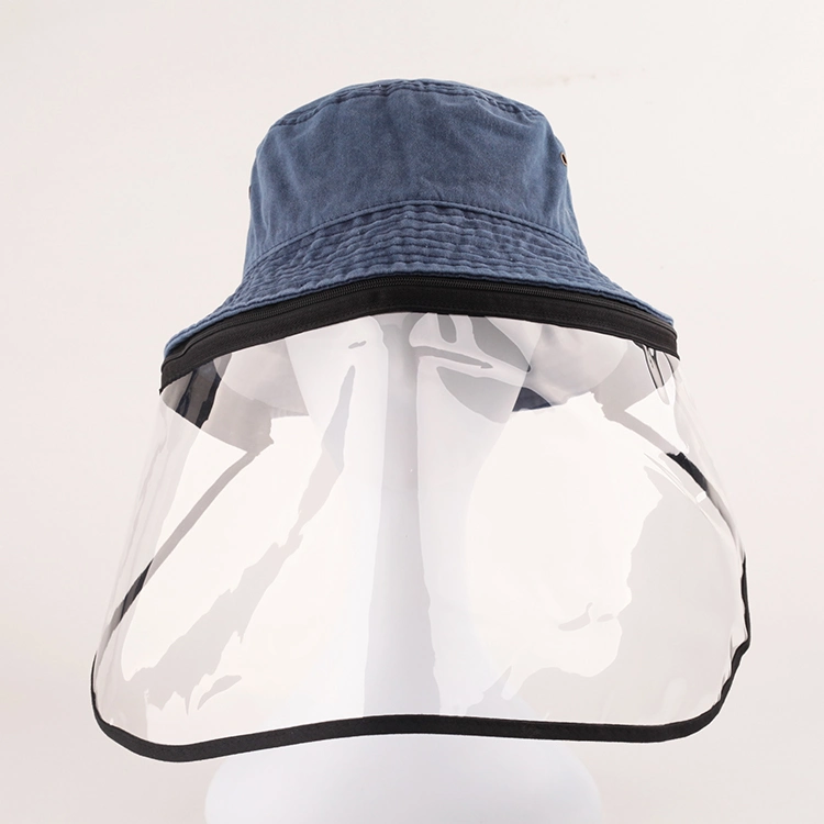 Custom Face Shield Cap Detachable Virus Protection Bucket Hat for Outdoor