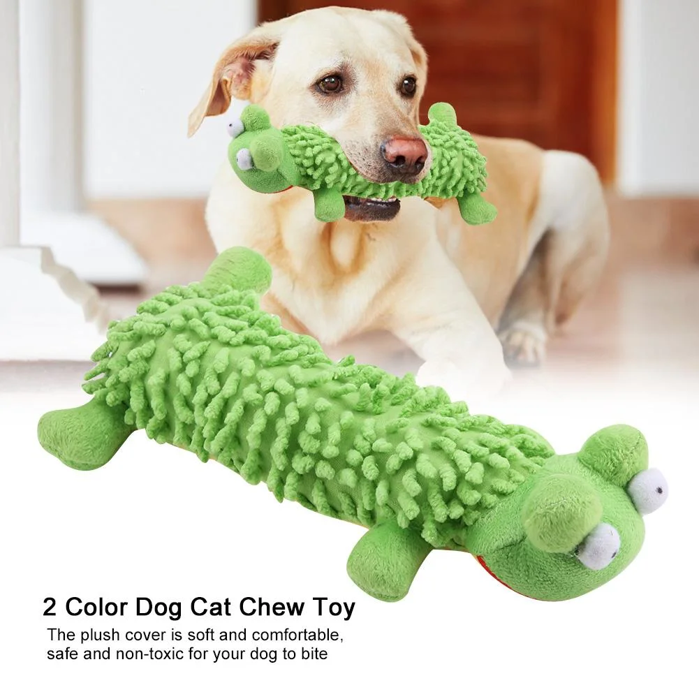 Funny Pet Cat Dog Puppy Chew Plush Sound Training Toy