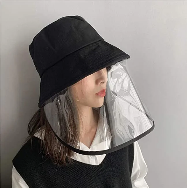 Anti-Virus Protective Cap Children Kids Bucket Hat with Face Shield