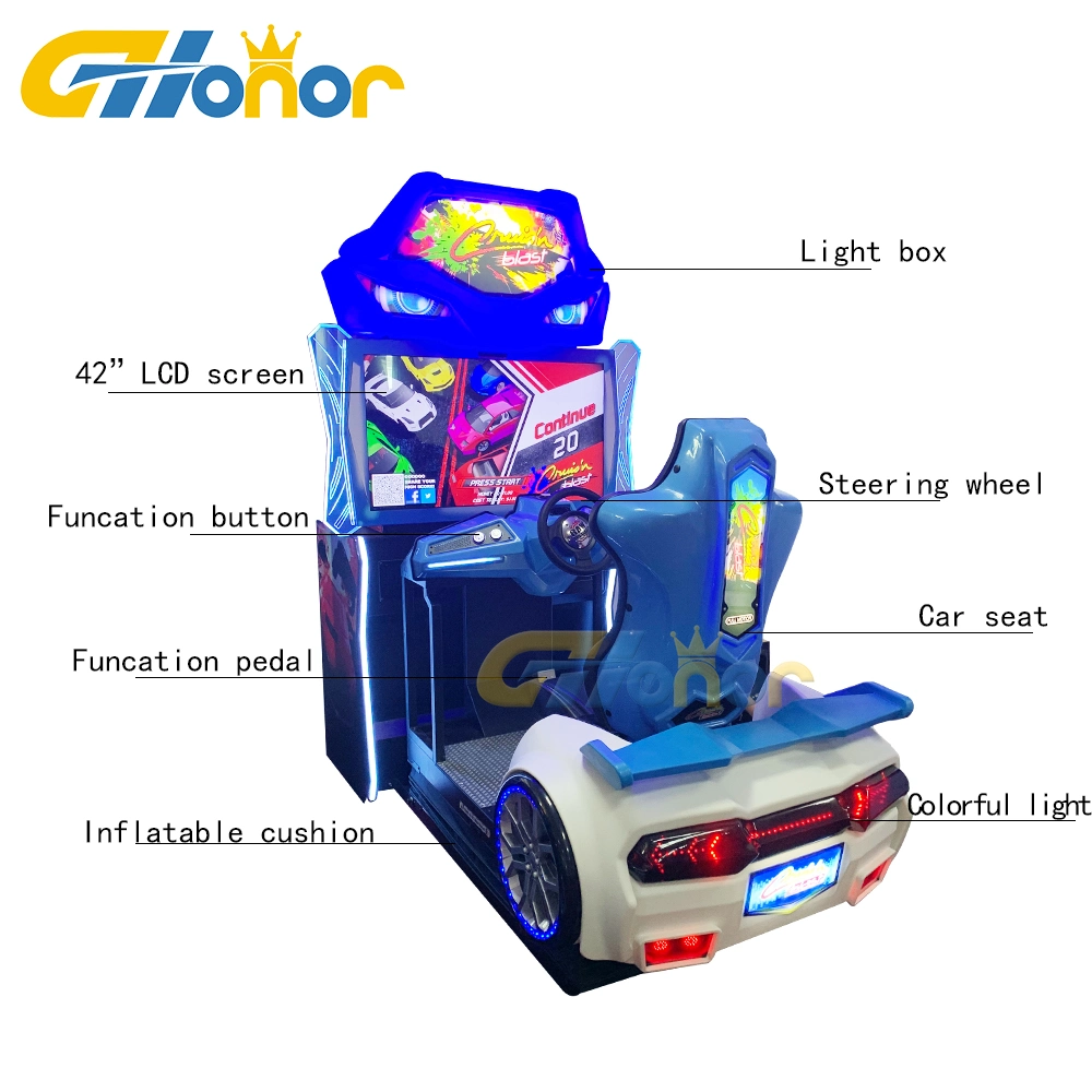 Newest Dynamic Car Coin Operated Car Racing Game Console Arcade Simulator Racing Game Machine Arcade Car Driving Game Machine for Indoor