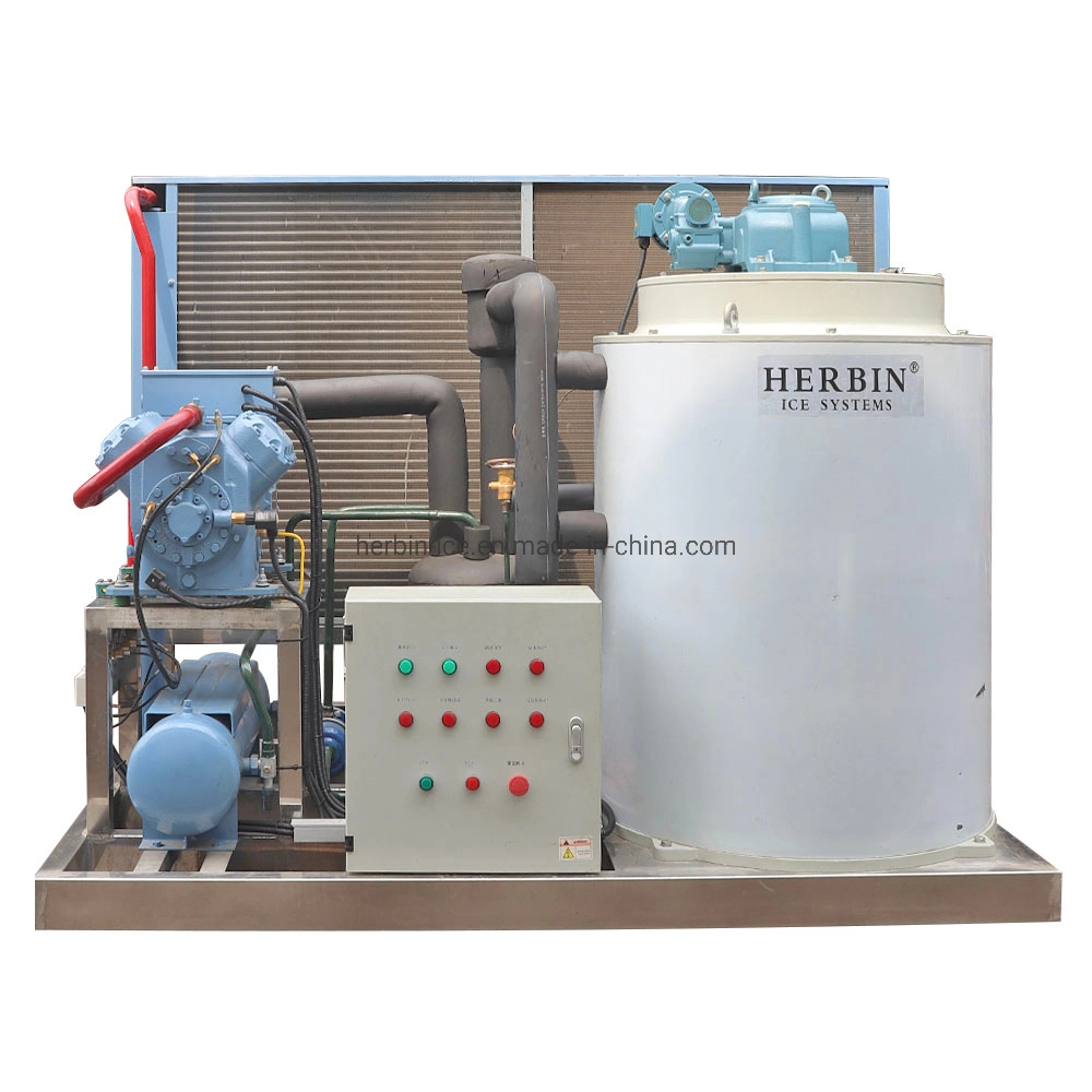 Industrial Flake Ice Maker Machine, Flake Ice Machine to Make Pure, Dry, Powder-Less Flake Ice