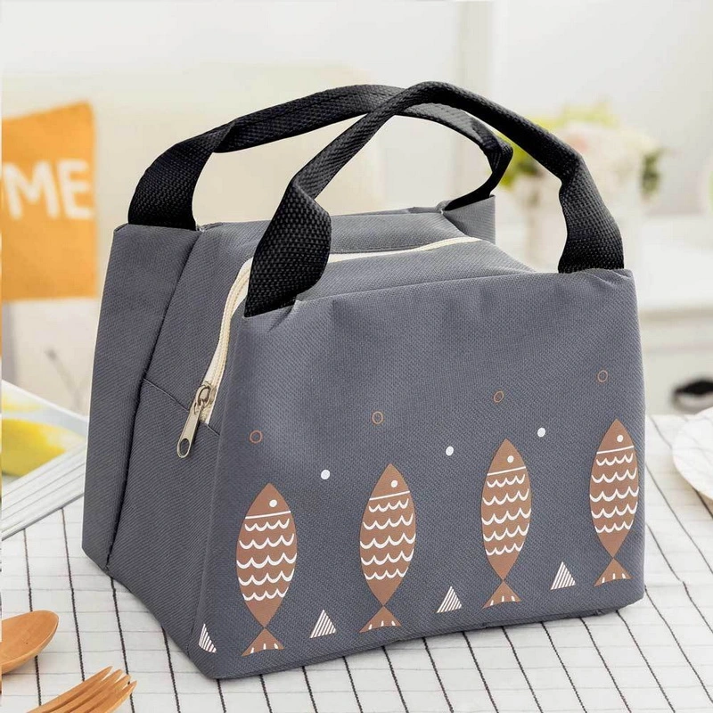 Custom Imprint Portable Non Woven Large Insulated Tote Bag Thermal Lunch Cooler Bag