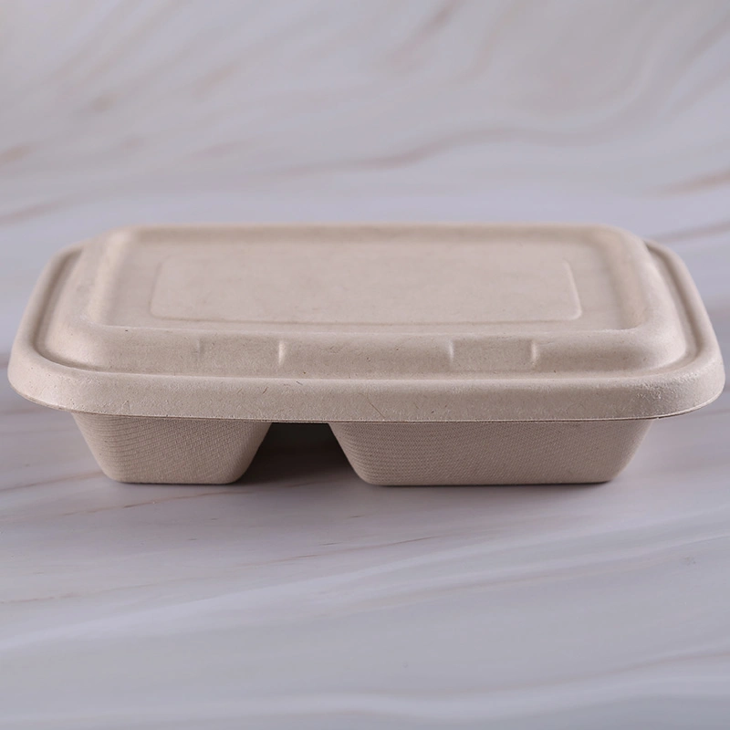 Natural Wheat Straw Pulp Lunch Packing Box