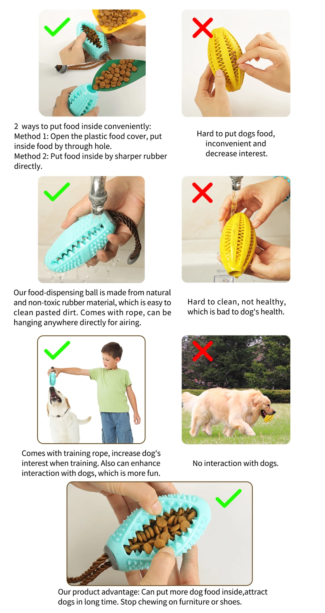 Durable Pet Toys Dog Suction Cup Dog Interactive Chew Toy with Pet Leaking Ball Pet Product