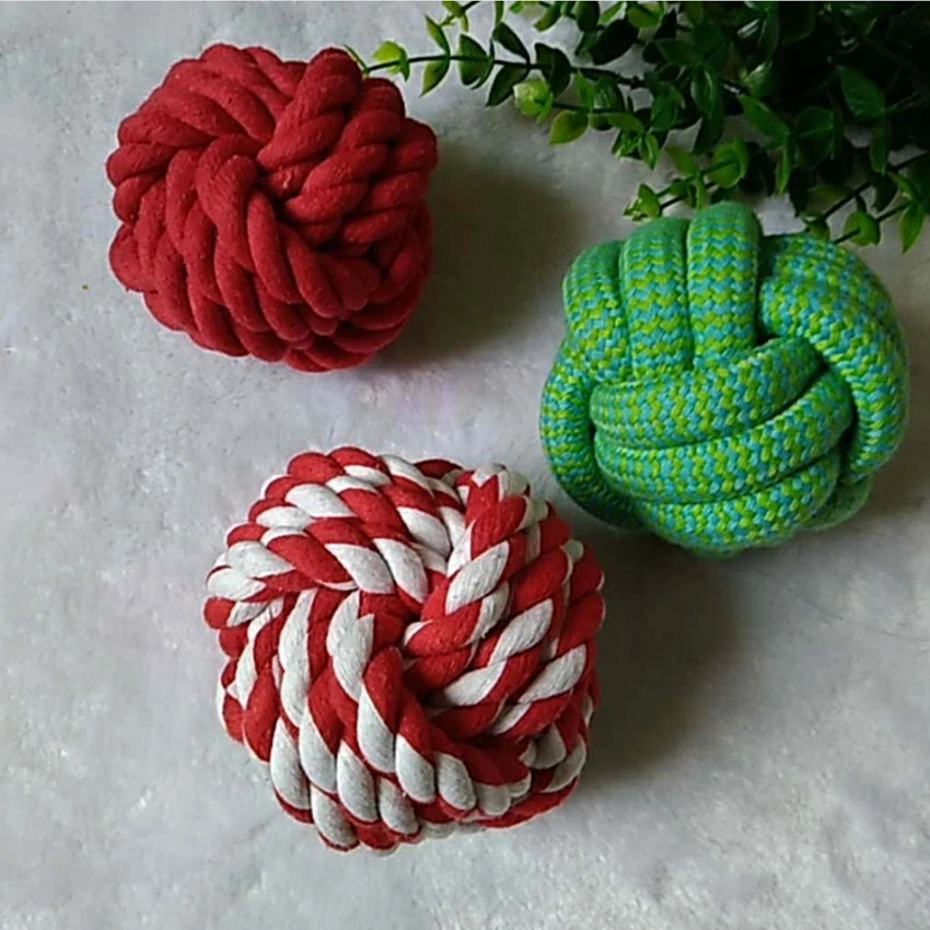 Pet Accessories Cotton Rope Dog Toys Pet Chew Ball Dog Teeth Cleaning Toys