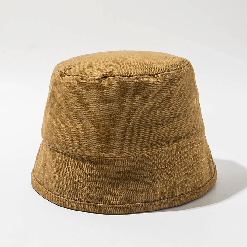 The New Japanese Niche Net Red Solid Color Retro Bucket Hat Basin Hat Fashion Street Men and Women Cotton Fisherman Hat