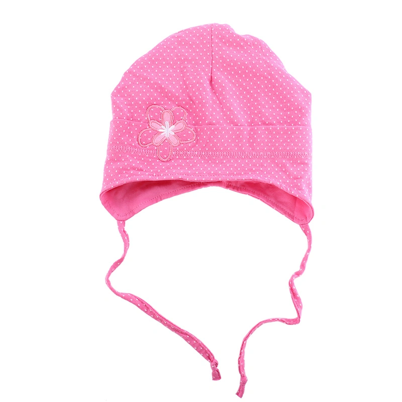 Fashion Flower Baby Hat for Girls Cotton Kids Children Hat with Adjustable Strap