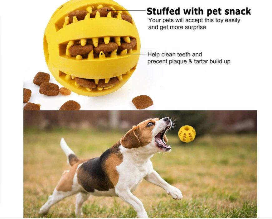 Indestructible Solid Rubber Ball for Pet Cat Dog Training Chew