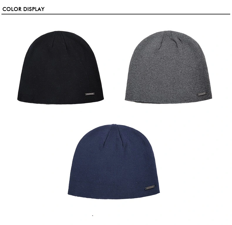 Customized Logo Winter Knit Cap, Woollen Cap, Soft Cotton Hat 2