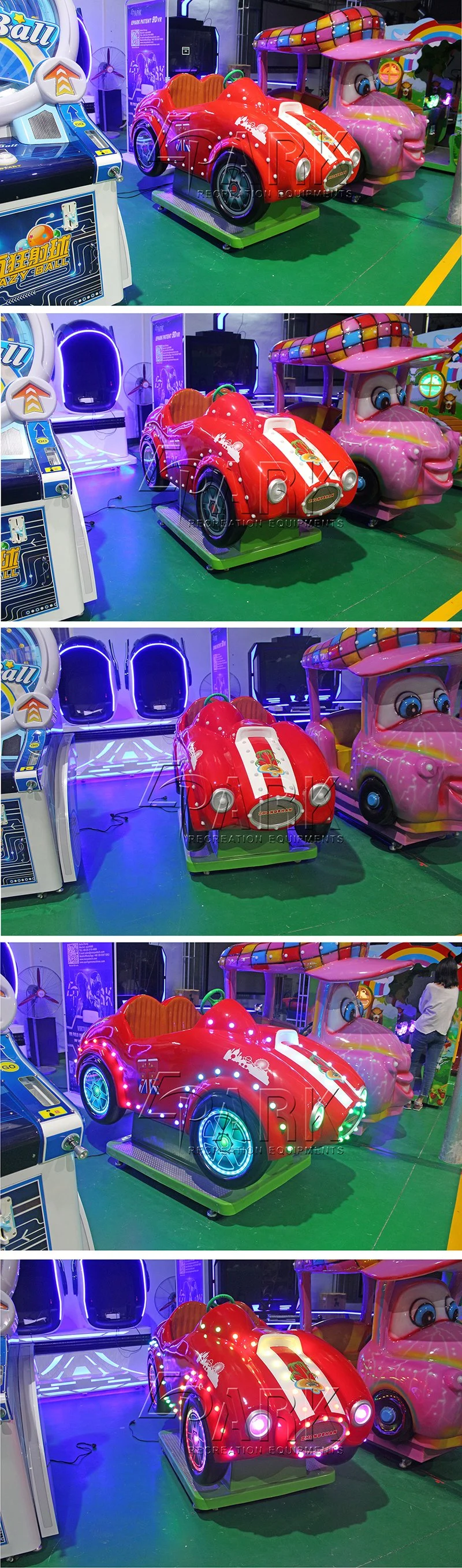 Indoor Playground Amusement Park Kids Ride Toy Machine Swing Car with Music Game Machine for Sale