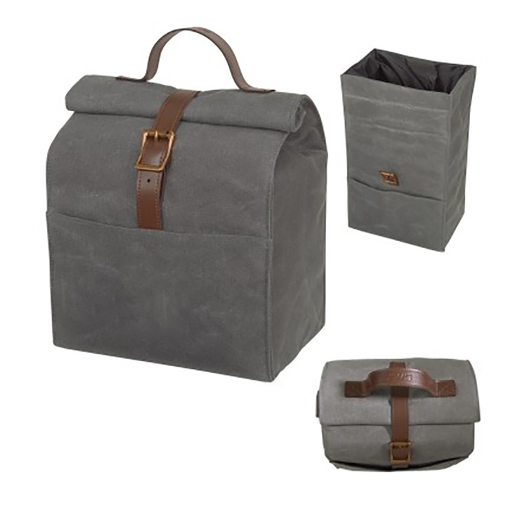 High Quality Durable Wholesale Stylish Lunch Bag Canvas Foldable Cooler Bag for Unisex