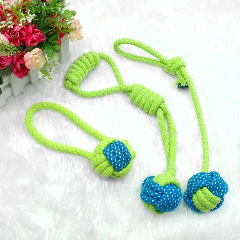 Cotton Rope Dog Toy Knot Teeth Cleaning Pet Chew Toys Pet Supplies