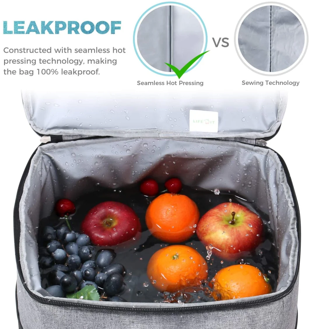 Soft-Sided Collapsible Cooler Bag Lunch Bag, Insulated Picnic Bag