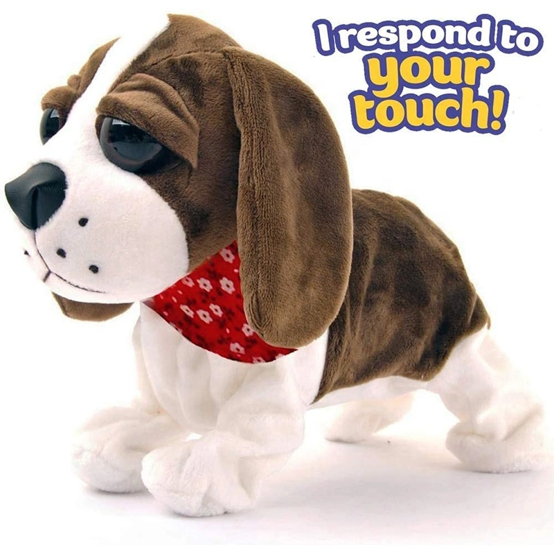 2021 Baby Kids Educational Sound Control Toy Puppy Interactive Cartoon Walking Pet Electronic Dog Plush Toy