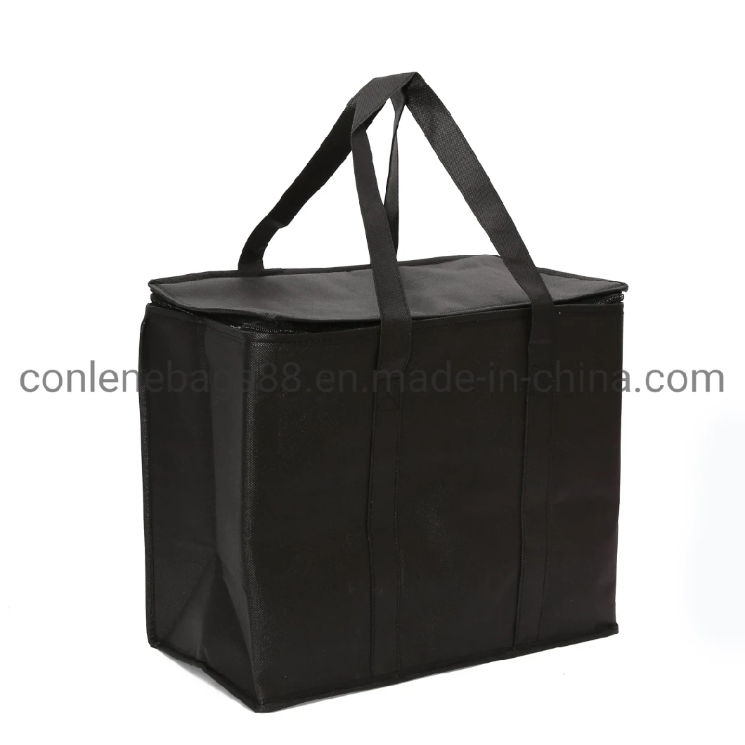 Promotion Waterproof Non Woven Custom Logo Insulated Grocery Bags Cooler Lunch Bag