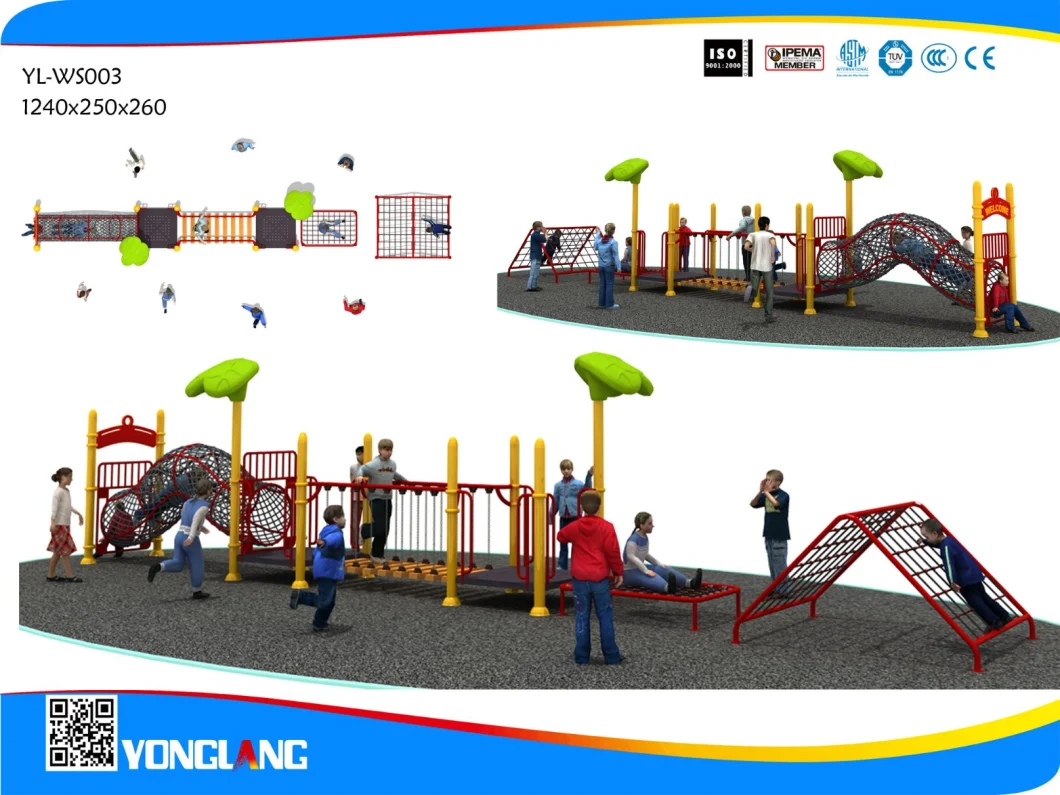 Yonglang Rope Net Climbing Frame for Children's Playground (YL-WS003)