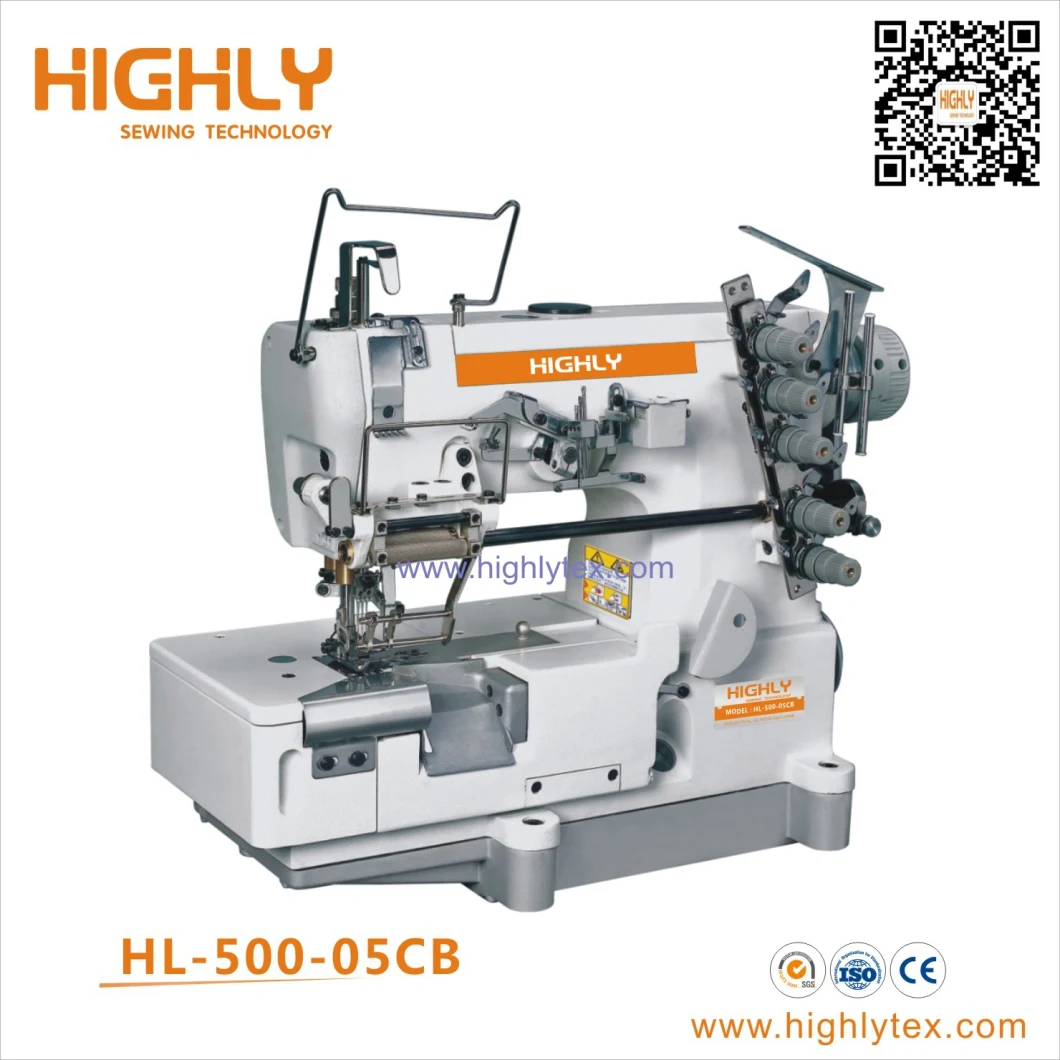High Speed Flat Bed Edge Rolling Interlock Sewing Machine with Tape Binding