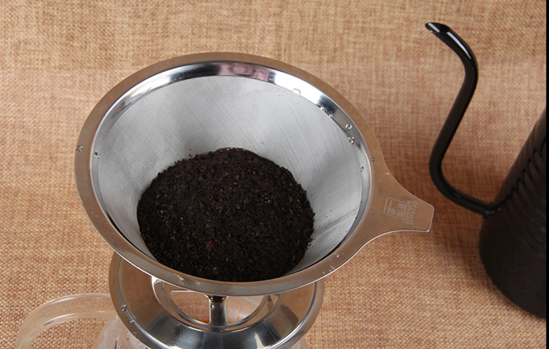 Pour Over Coffee Dripper - Stainless Steel Reusable Drip Coffee Filter