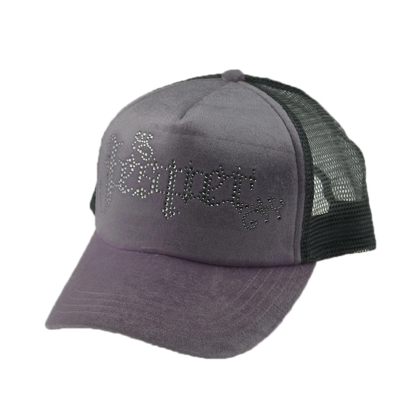 Custom Mens Hat Embroidery Snapback Trucker Mesh Hat 5 Panel Cap