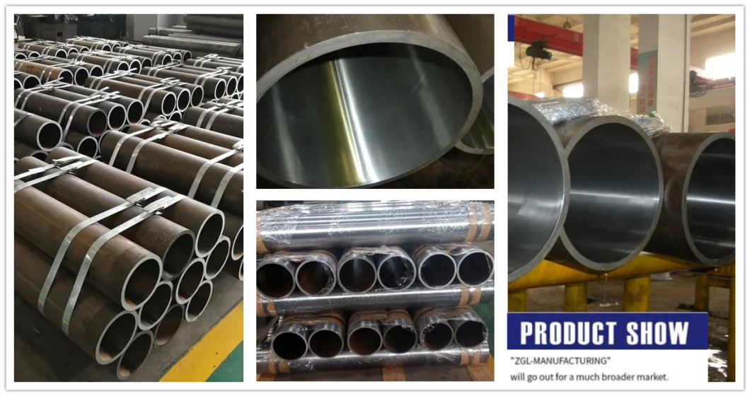 St52/SAE1045/E355 Carbon Semless Steel Pipe&Tube Honing Hydraulic Cylinder Pipe