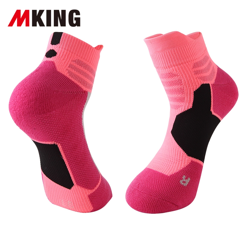 Wholesale Breathable Antislip Men Sports Socks MID Crew Outdoor Compression Running Socks