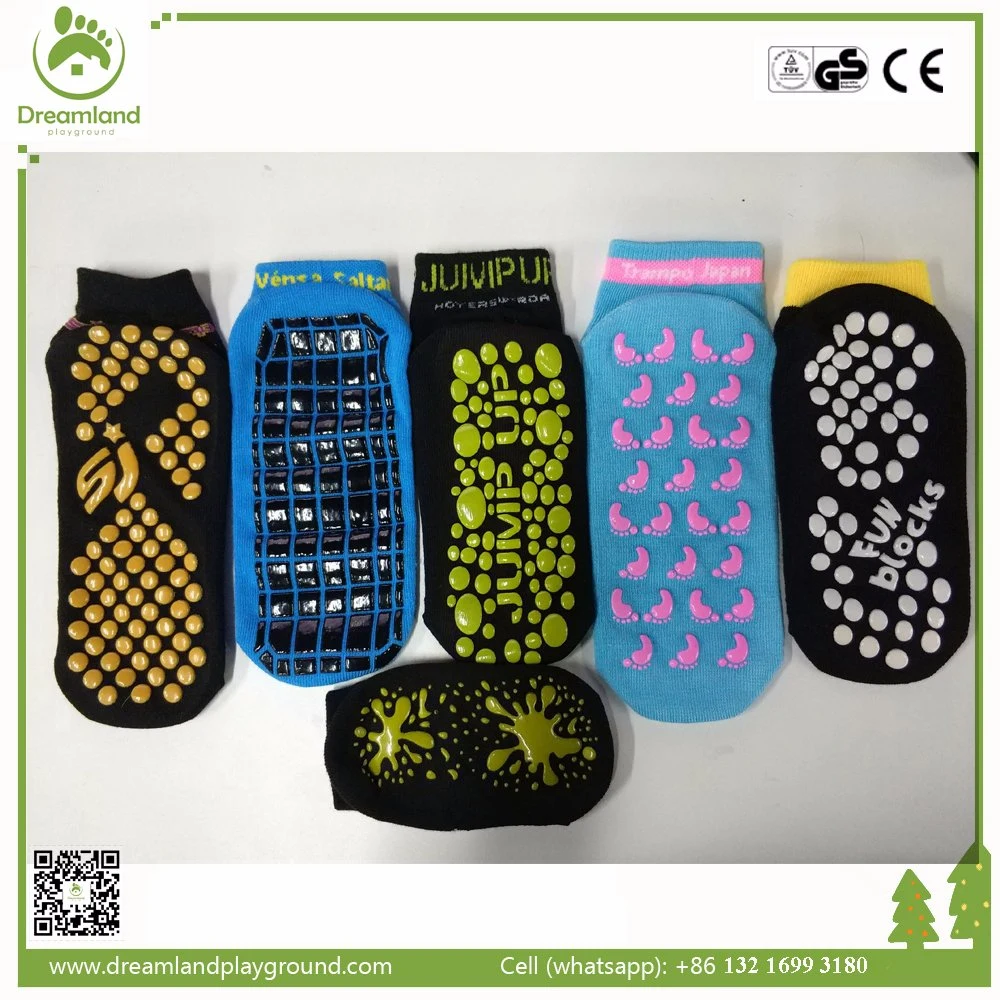 Fashion Customized Trampoline Sock, Anti-Slip Ankle Yoga Socks