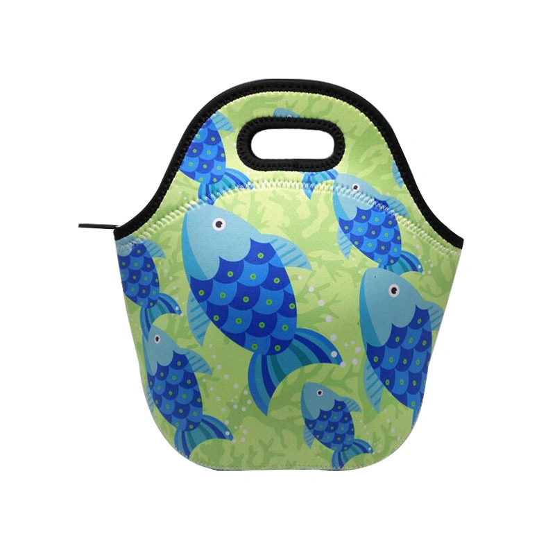 Customized Cartoon Thermal Cooler Bag Insulated Neoprene Lunch Tote Bag